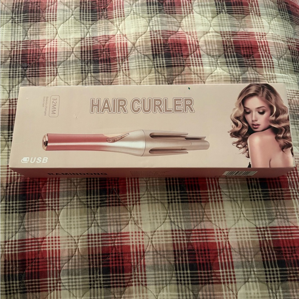 USB Wireless Pink Hair Curler from Amazon